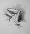 Michael Hensley Drawings, Female Form 93